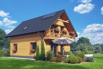  Projekt domu Bartkowo aa 70 dws (KRP2651) - projekt domu parterowego z poddaszem - Zdjęcie 2