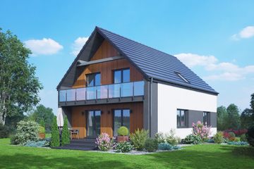  Projekt domu Gryfice 3m21 pcr (KRP2654) - projekt domu parterowego z poddaszem - Zdjęcie 1