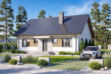  Projekt domu Mokka 16 mini (WOF1184) - projekt domu parterowego - Zdjęcie 2