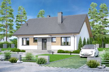  Projekt domu Mokka 16 mini (WOF1184) - projekt domu parterowego - Zdjęcie 2