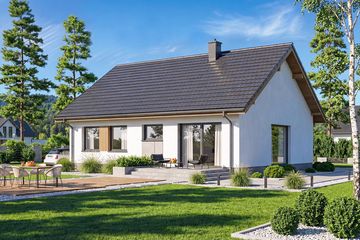  Projekt domu Mokka 16 mini (WOF1184) - projekt domu parterowego - Zdjęcie 3