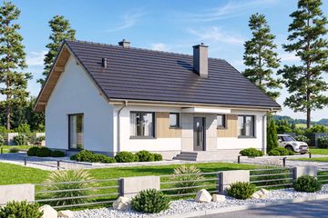  Projekt domu Mokka 16 mini (WOF1184) - projekt domu parterowego - Zdjęcie 1