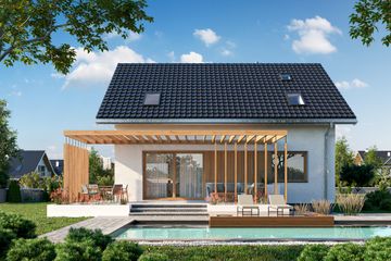  Projekt domu Jagoda Solo Prima (1814) (KRD2928) - projekt domu parterowego z poddaszem - Zdjęcie 2
