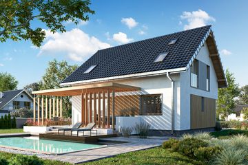  Projekt domu Jagoda Solo Prima (1814) (KRD2928) - projekt domu parterowego z poddaszem - Zdjęcie 3