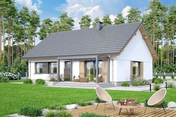  Projekt domu Mokka 17 (WOF1185) - projekt domu parterowego - Zdjęcie 3
