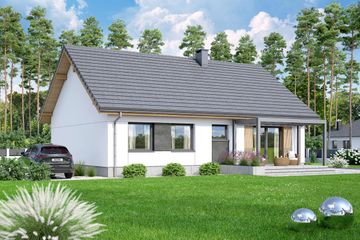  Projekt domu Mokka 17 (WOF1185) - projekt domu parterowego - Zdjęcie 4