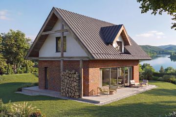  Projekt domu Kubuś (GDE1035) - projekt domu parterowego z poddaszem - Zdjęcie 2