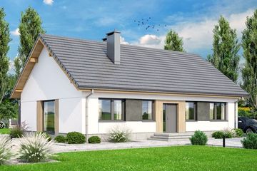  Projekt domu Mokka 17 plus (WOF1186) - projekt domu parterowego - Zdjęcie 1