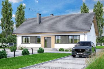  Projekt domu Mokka 17 plus (WOF1186) - projekt domu parterowego - Zdjęcie 3