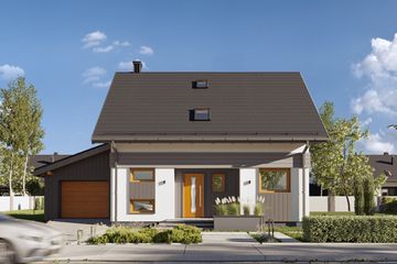  Projekt domu Celina OZE (1312) (KRD2925) - projekt domu parterowego z poddaszem - Zdjęcie 1