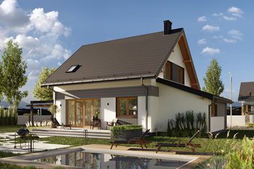  Projekt domu Celina OZE (1312) (KRD2925) - projekt domu parterowego z poddaszem - Zdjęcie 5