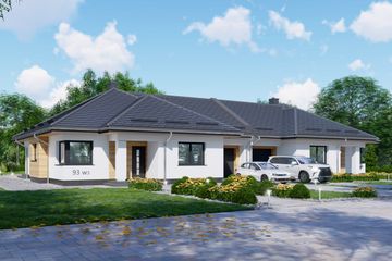  Projekt domu APS 093 wariant 3 B (LUA1576) - projekt domu parterowego - Zdjęcie 1
