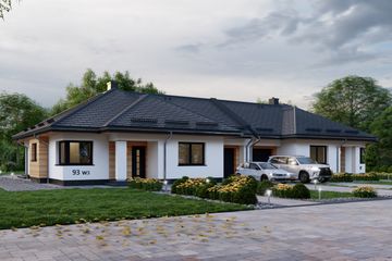  Projekt domu APS 093 wariant 3 B (LUA1576) - projekt domu parterowego - Zdjęcie 2