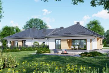  Projekt domu APS 093 wariant 3 B (LUA1576) - projekt domu parterowego - Zdjęcie 3