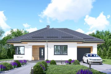  Projekt domu APS 093 wariant 3 (LUA1575) - projekt domu parterowego - Zdjęcie 1