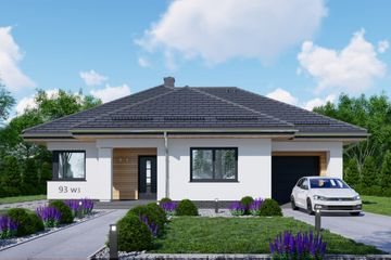  Projekt domu APS 093 wariant 3 (LUA1575) - projekt domu parterowego - Zdjęcie 1
