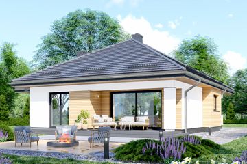  Projekt domu APS 093 wariant 3 (LUA1575) - projekt domu parterowego - Zdjęcie 3