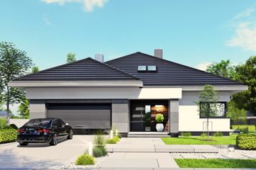  Projekt domu APS 401 wariant 3 (LUA1591) - projekt domu parterowego - Zdjęcie 1