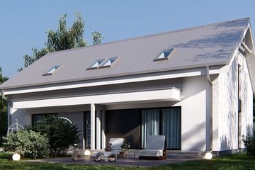  Projekt domu uA102 (WCB1430) - projekt domu parterowego z poddaszem - Zdjęcie 3