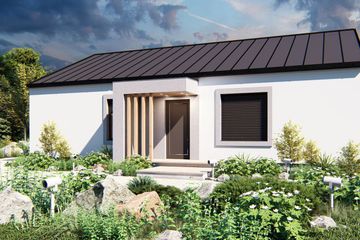  Projekt domu uA243 (WCB1419) - projekt domu parterowego - Zdjęcie 1