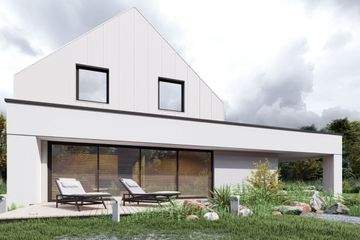  Projekt domu uA66v3 (WCB1416) - projekt domu parterowego z poddaszem - Zdjęcie 4