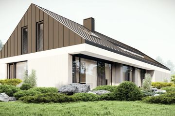  Projekt domu uA76v7 (WCB1429) - projekt domu parterowego z poddaszem - Zdjęcie 3