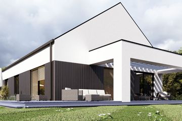  Projekt domu uA269 (WCB1425) - projekt domu parterowego z poddaszem - Zdjęcie 3