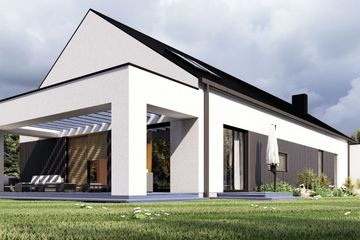  Projekt domu uA269 (WCB1425) - projekt domu parterowego z poddaszem - Zdjęcie 4