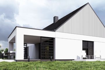  Projekt domu uA248 (WCB1420) - projekt domu parterowego z poddaszem - Zdjęcie 3