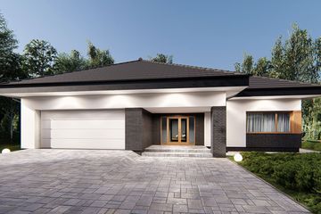  Projekt domu uA145 (WCB1431) - projekt domu parterowego - Zdjęcie 2