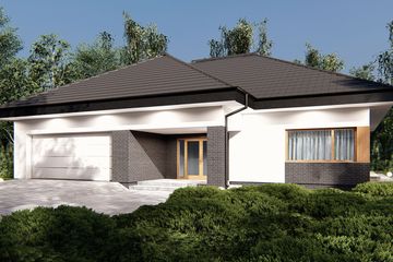  Projekt domu uA145 (WCB1431) - projekt domu parterowego - Zdjęcie 1
