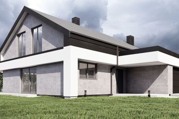  Projekt domu uA271v1 (WCB1426) - projekt domu parterowego z poddaszem - Zdjęcie 1