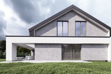  Projekt domu uA271v1 (WCB1426) - projekt domu parterowego z poddaszem - Zdjęcie 3