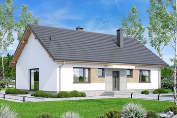  Projekt domu Mokka 16 plus (WOF1187) - projekt domu parterowego - Zdjęcie 1