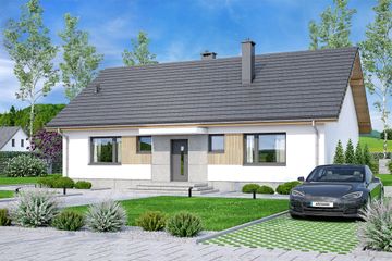  Projekt domu Mokka 16 plus (WOF1187) - projekt domu parterowego - Zdjęcie 3