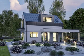  Projekt domu D303 (WAI1455) - projekt domu parterowego z poddaszem - Zdjęcie 3