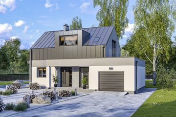  Projekt domu D304 (WAI1456) - projekt domu parterowego z poddaszem - Zdjęcie 1