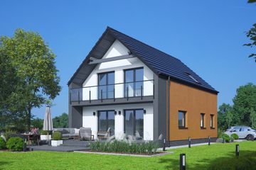  Projekt domu Trzebowice a3 pcr (KRP2657) - projekt domu parterowego z poddaszem - Zdjęcie 1