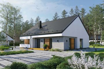  Projekt domu EG-98 (WWB1127) - projekt domu parterowego - Zdjęcie 3