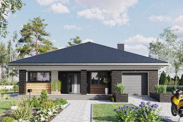  Projekt domu Ajaks Prima (1810) (KRD2929) - projekt domu parterowego - Zdjęcie 2