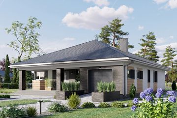  Projekt domu Ajaks Prima (1810) (KRD2929) - projekt domu parterowego - Zdjęcie 3