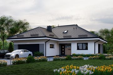  Projekt domu APS 346 (LUA1573) - projekt domu parterowego - Zdjęcie 2