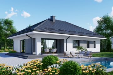  Projekt domu APS 346 (LUA1573) - projekt domu parterowego - Zdjęcie 1