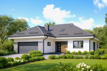  Projekt domu APS 346 (LUA1573) - projekt domu parterowego - Zdjęcie 1