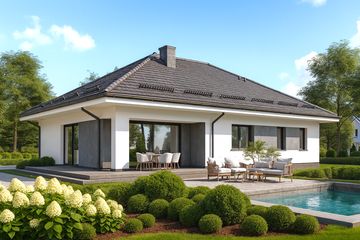  Projekt domu APS 346 (LUA1573) - projekt domu parterowego - Zdjęcie 2