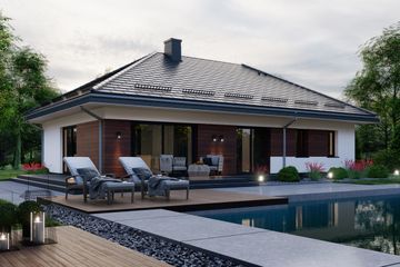  Projekt domu APS 346 wariant 2 (LUA1574) - projekt domu parterowego - Zdjęcie 4