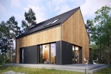  Projekt domu Studio 82 (WRN1544) - projekt domu parterowego z poddaszem - Zdjęcie 1