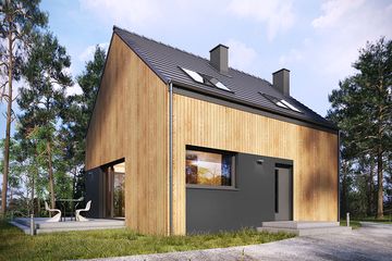  Projekt domu Studio 82 (WRN1544) - projekt domu parterowego z poddaszem - Zdjęcie 2