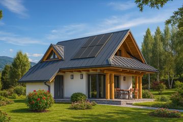  Projekt domu A-152 Dom agrestowa szkieletowy (BBD1274) - projekt domu parterowego z poddaszem - Zdjęcie 5