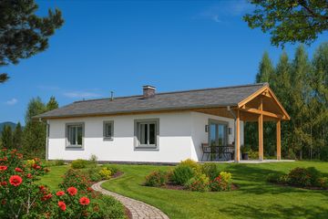  Projekt domu A-153 Dom jarzębata szkieletowy (BBD1276) - projekt domu parterowego - Zdjęcie 3